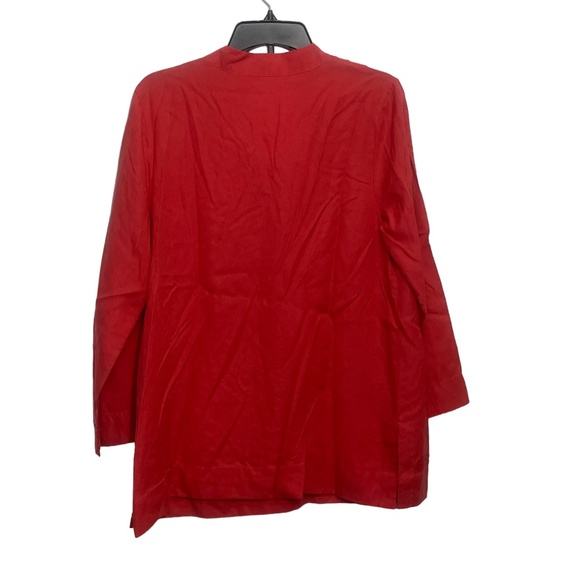 Soft Surroundings M Tunic Embroidered Design Tangerine 100% Lyocell - Picture 7 of 7